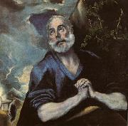 El Greco The Tears of St Peter of all the old masters France oil painting artist